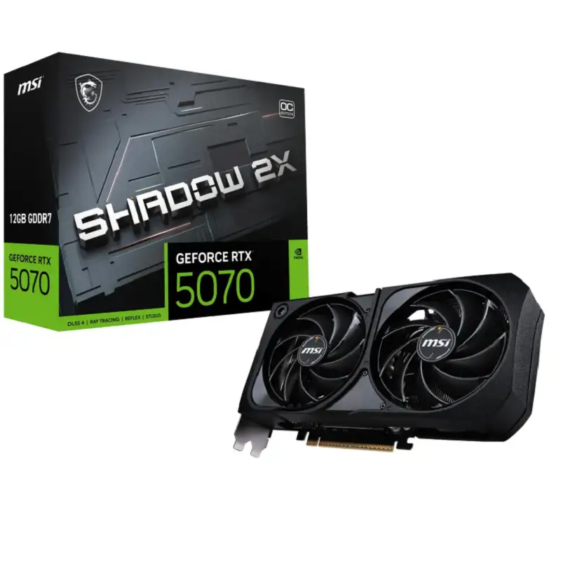 کارت گرافیک ام اس آی مدل RTX 5070 SHADOW 2X OC 12GB