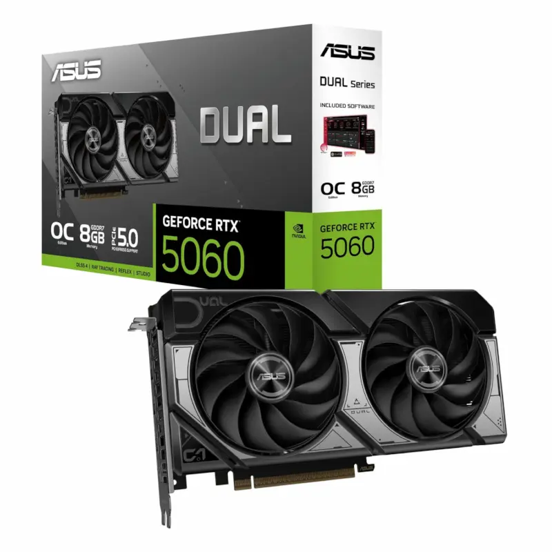کارت گرافیک ایسوس مدل DUAL RTX 5060 OC 8GB